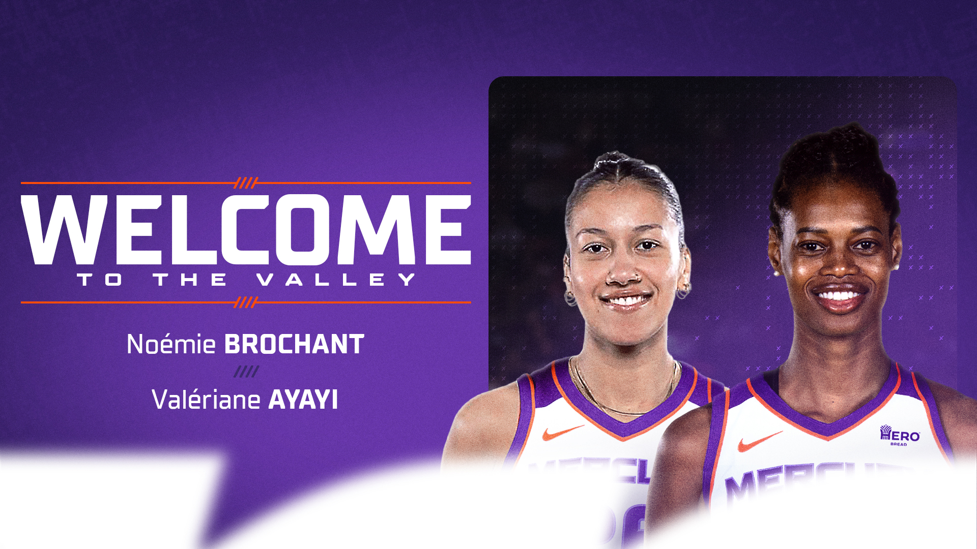 PHOENIX MERCURY SIGN FRENCH FORWARDS VALÉRIANE AYAYI AND NOÉMIE BROCHANT